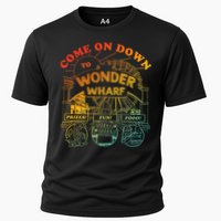 Come On Down To Wonder Wharf Prizes Fun Queezy Queen Food Cooling Performance Crew T-Shirt