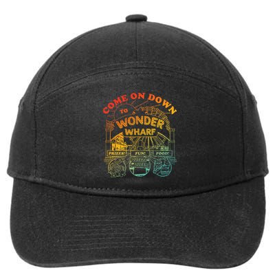 Come On Down To Wonder Wharf Prizes Fun Queezy Queen Food 7-Panel Snapback Hat