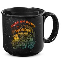 Come On Down To Wonder Wharf Prizes Fun Queezy Queen Food 15oz Campfire Ceramic Mug