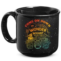 Come On Down To Wonder Wharf Prizes Fun Queezy Queen Food 15oz Campfire Ceramic Mug