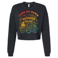 Come On Down To Wonder Wharf Prizes Fun Queezy Queen Food Cropped Pullover Crew