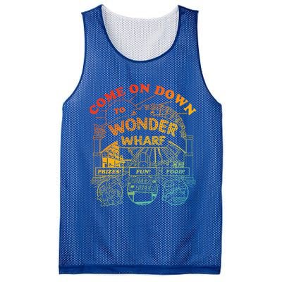 Come On Down To Wonder Wharf Prizes Fun Queezy Queen Food Mesh Reversible Basketball Jersey Tank