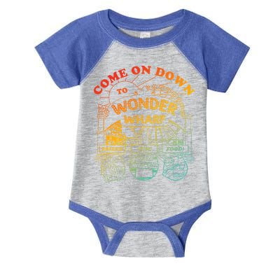 Come On Down To Wonder Wharf Prizes Fun Queezy Queen Food Infant Baby Jersey Bodysuit