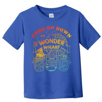 Come On Down To Wonder Wharf Prizes Fun Queezy Queen Food Toddler T-Shirt