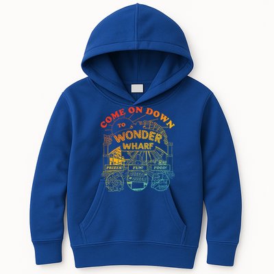 Come On Down To Wonder Wharf Prizes Fun Queezy Queen Food Kids Hoodie