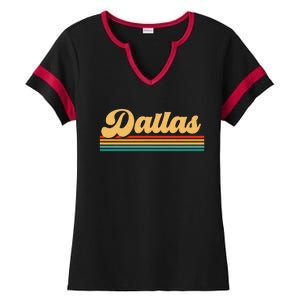 City Of Dallas Texas Ladies Halftime Notch Neck Tee