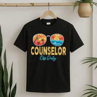 Counselor Off Duty Happy Last Day Of School Summer T-Shirt