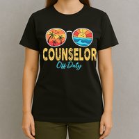 Counselor Off Duty Happy Last Day Of School Summer T-Shirt