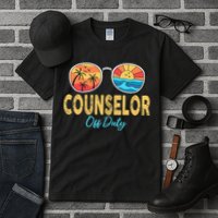 Counselor Off Duty Happy Last Day Of School Summer Tall T-Shirt