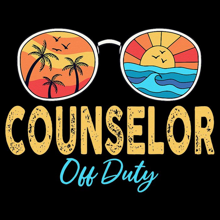 Counselor Off Duty Happy Last Day Of School Summer Tall T-Shirt