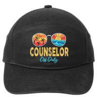 Counselor Off Duty Happy Last Day Of School Summer 7-Panel Snapback Hat