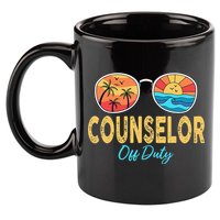 Counselor Off Duty Happy Last Day Of School Summer 11oz C Handle Ceramic Mug