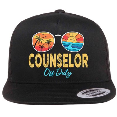 Counselor Off Duty Happy Last Day Of School Summer Flatbill Hat