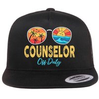 Counselor Off Duty Happy Last Day Of School Summer Flatbill Hat