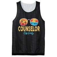 Counselor Off Duty Happy Last Day Of School Summer Mesh Reversible Basketball Jersey Tank