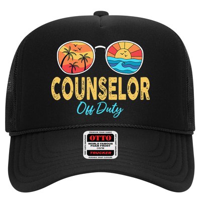 Counselor Off Duty Happy Last Day Of School Summer Trucker Hat
