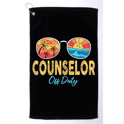 Counselor Off Duty Happy Last Day Of School Summer Golf Towel