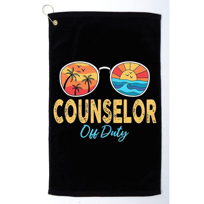 Counselor Off Duty Happy Last Day Of School Summer Golf Towel