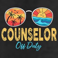 Counselor Off Duty Happy Last Day Of School Summer Golf Towel
