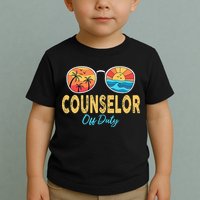 Counselor Off Duty Happy Last Day Of School Summer Toddler T-Shirt