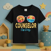 Counselor Off Duty Happy Last Day Of School Summer Toddler T-Shirt