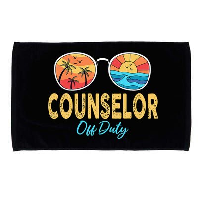 Counselor Off Duty Happy Last Day Of School Summer Microfiber Hand Towel