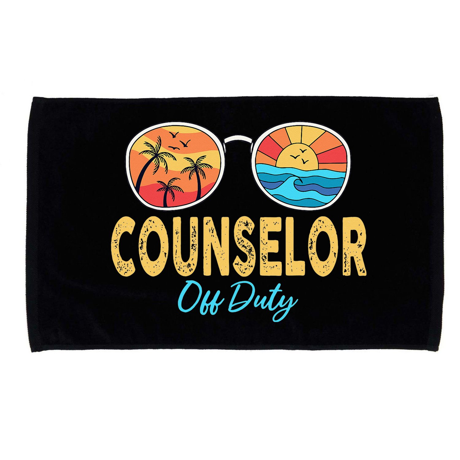 Counselor Off Duty Happy Last Day Of School Summer Microfiber Hand Towel