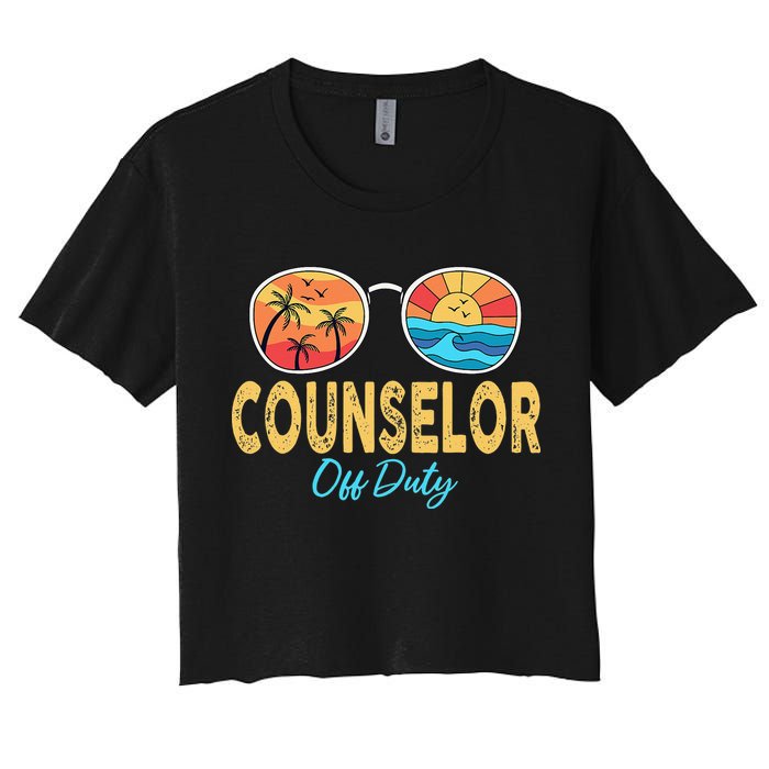 Counselor Off Duty Happy Last Day Of School Summer Crop Top