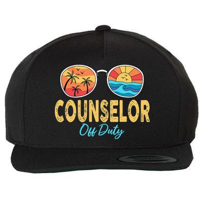 Counselor Off Duty Happy Last Day Of School Summer Wool Snapback Cap
