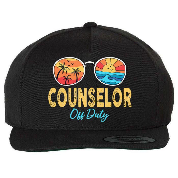 Counselor Off Duty Happy Last Day Of School Summer Wool Snapback Cap