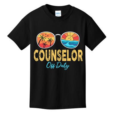 Counselor Off Duty Happy Last Day Of School Summer Kids T-Shirt