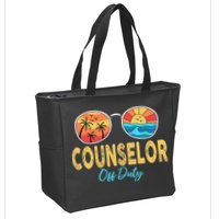 Counselor Off Duty Happy Last Day Of School Summer Zip Tote Bag