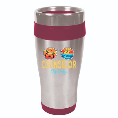 Counselor Off Duty Happy Last Day Of School Summer 16oz Travel Tumbler