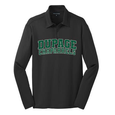 College Of Dupage Chaparrels Silk Touch Performance Long Sleeve Polo