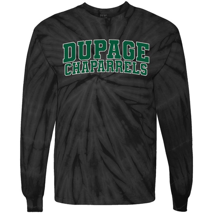 College Of Dupage Chaparrels Tie-Dye Long Sleeve Shirt