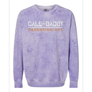 Call Of Daddy Parenting Ops Colorblast Crewneck Sweatshirt