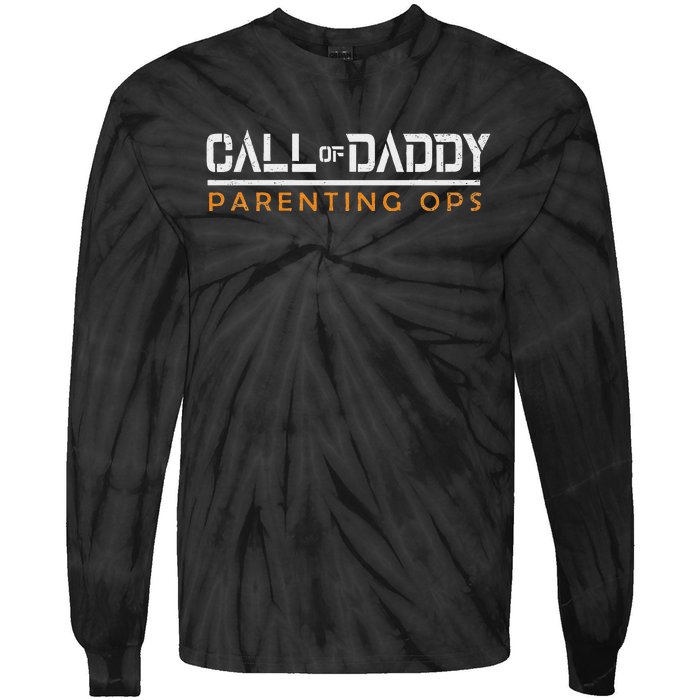 Call Of Daddy Parenting Ops Tie-Dye Long Sleeve Shirt