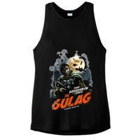 Call Of Duty Halloween Gulag Tryhards Never Die Distressed Ladies PosiCharge Tri-Blend Wicking Tank