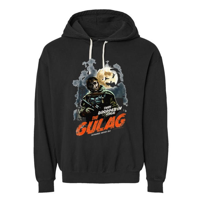 Call Of Duty Halloween Gulag Tryhards Never Die Distressed Garment-Dyed Fleece Hoodie