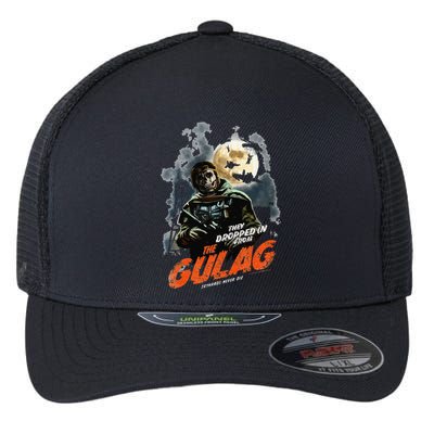 Call Of Duty Halloween Gulag Tryhards Never Die Distressed Flexfit Unipanel Trucker Cap