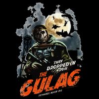 Call Of Duty Halloween Gulag Tryhards Never Die Distressed Backpack