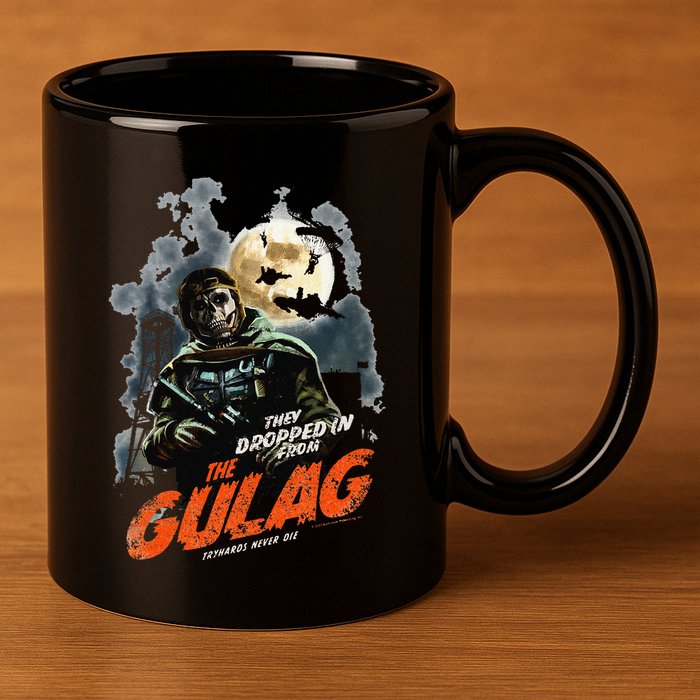 Call Of Duty Halloween Gulag Tryhards Never Die Distressed 11oz C Handle Ceramic Mug