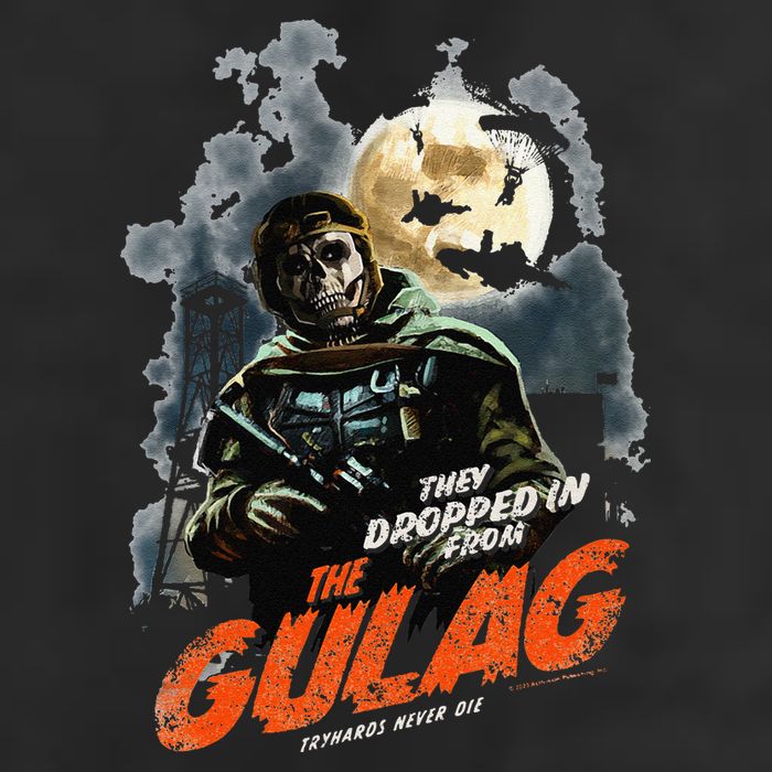 Call Of Duty Halloween Gulag Tryhards Never Die Distressed Microfiber Hand Towel