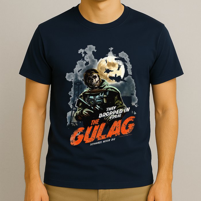 Call Of Duty Halloween Gulag Tryhards Never Die Distressed T-Shirt