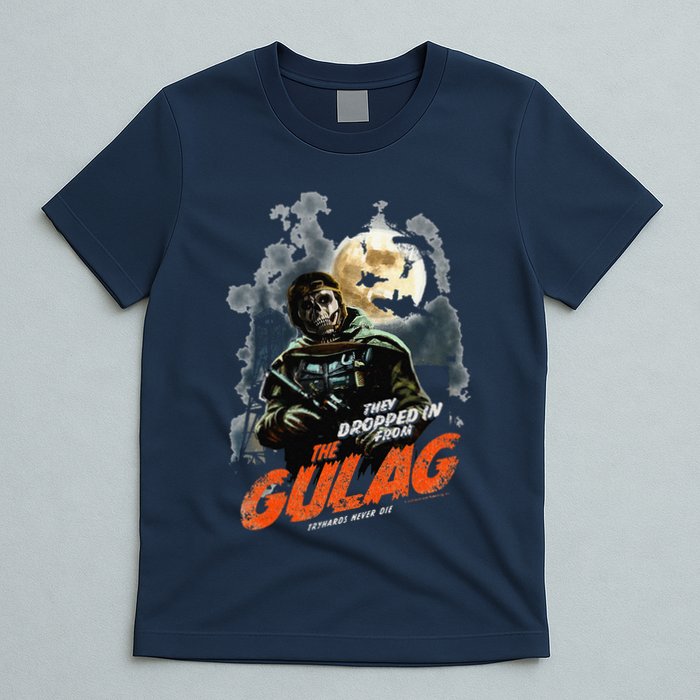 Call Of Duty Halloween Gulag Tryhards Never Die Distressed T-Shirt
