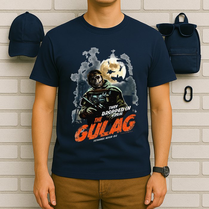 Call Of Duty Halloween Gulag Tryhards Never Die Distressed T-Shirt