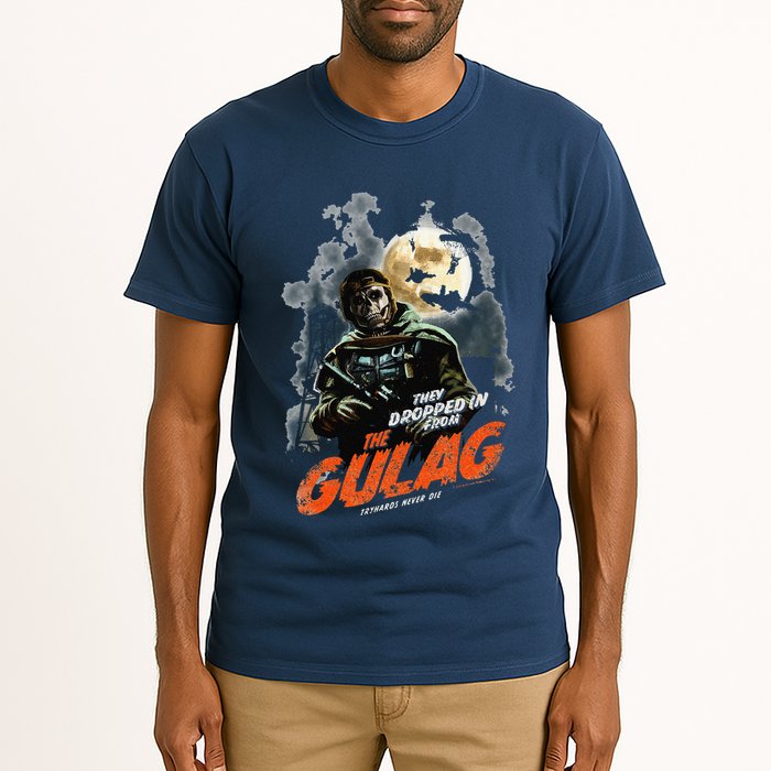 Call Of Duty Halloween Gulag Tryhards Never Die Distressed Tall T-Shirt