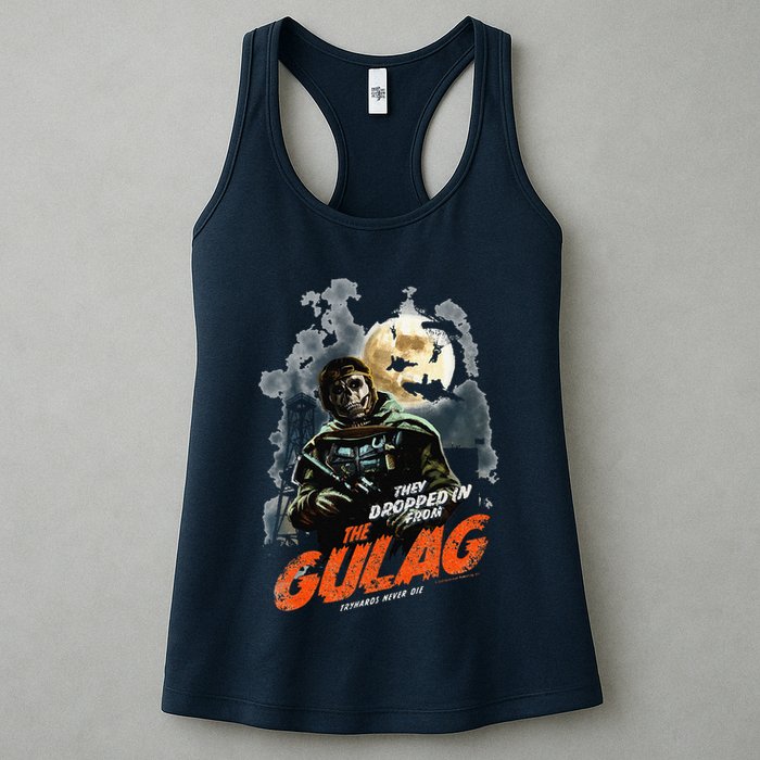 Call Of Duty Halloween Gulag Tryhards Never Die Distressed Womens Tank Top