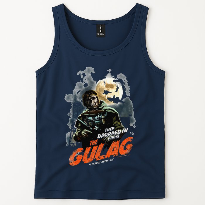 Call Of Duty Halloween Gulag Tryhards Never Die Distressed Tank Top