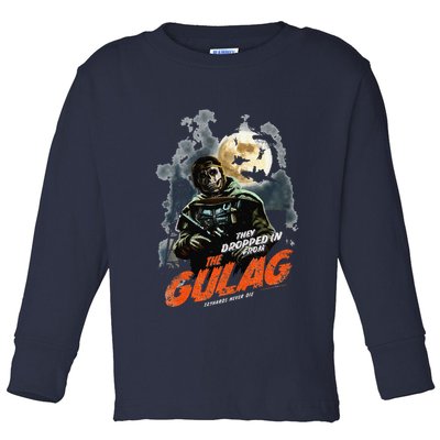 Call Of Duty Halloween Gulag Tryhards Never Die Distressed Toddler Long Sleeve Shirt